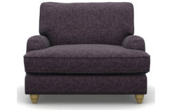 Heart of House Adeline Tweed Fabric Chair - Purple